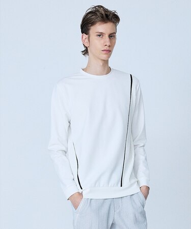 【V-Line】コンビネーション 長袖 Tシャツ