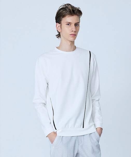 【V-Line】コンビネーション 長袖 Tシャツ