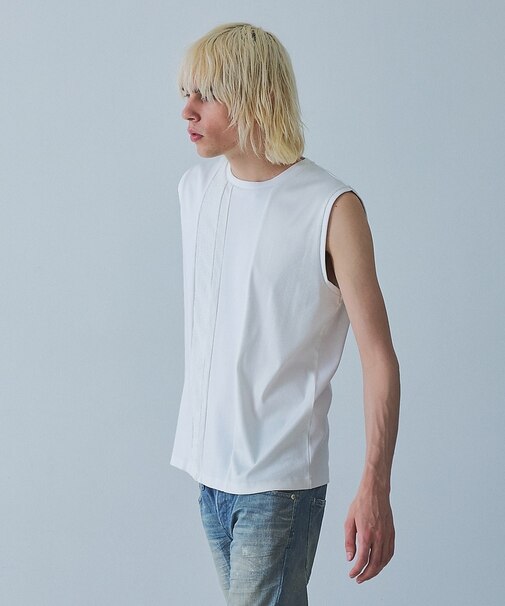 【コンビネーション】ノースリーブ　Tシャツ