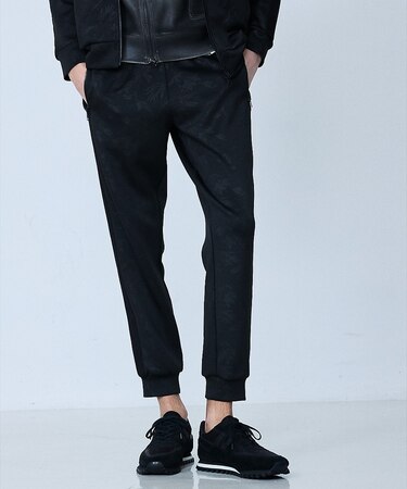 【セットアップ対応】リーフ柄　ジョグパンツ