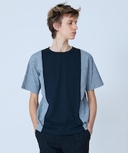 【異素材MIX】半袖 Tシャツ