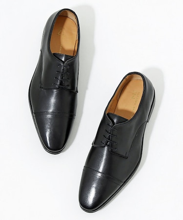 【一部店舗+WEB限定】ロングノーズ 外羽根 ストレートチップシューズ