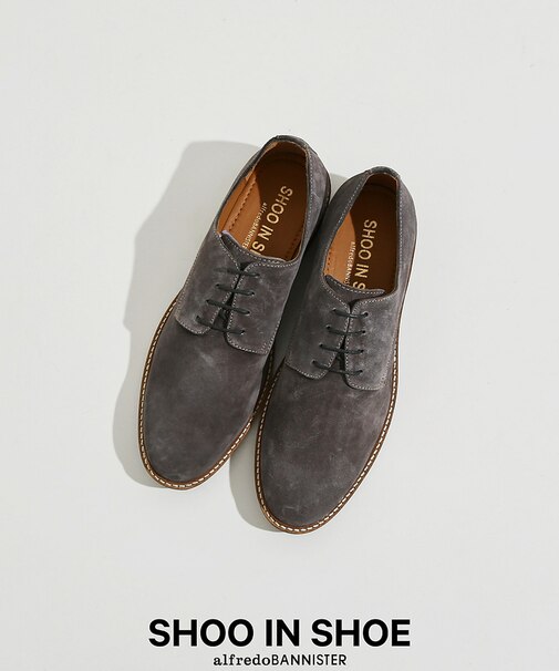 【SHOO IN SHOE】スエード ダービーシューズ 一部店舗＋WEB限定