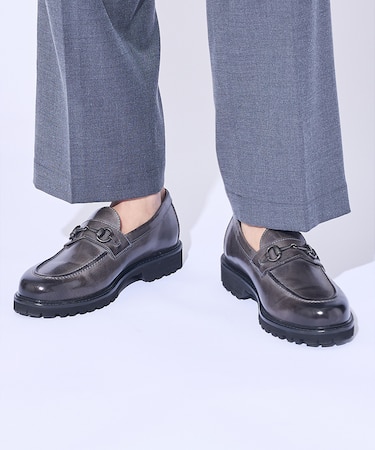 【WEB限定】 軽量ソール使用 ビット ローファー/モカシン