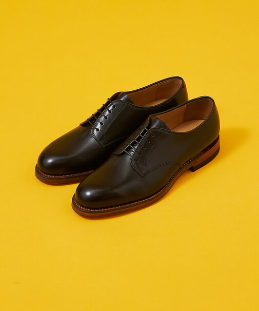 【GENERAL&ORDINARY】外羽根プレーントゥシューズ