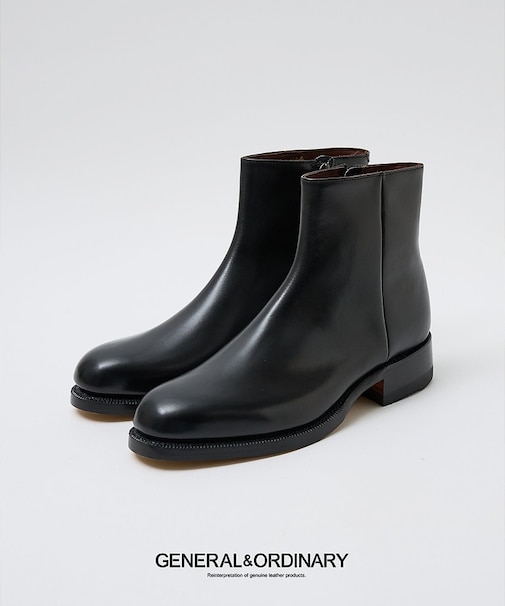 【GENERAL&ORDINARY】ジッパーブーツ