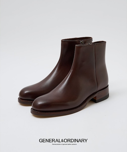 【GENERAL&ORDINARY】ジッパーブーツ