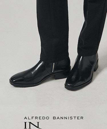 スクエア サイドジップ ブーツ