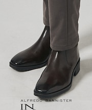 スクエア サイドジップ ブーツ