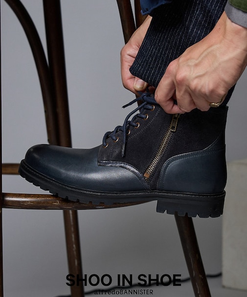 タンクソール ダブルジップ ブーツ