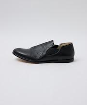 ショートサイドゴア レザースリッポン