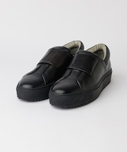 【Margom社】ビッグストラップ レザー スリッポン スニーカー