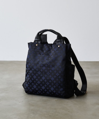 ナイロンジャガード2ハンドルリュックサック