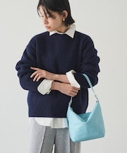 ソフトレザーシンプルショルダーバッグ