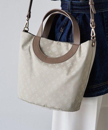 ナイロンジャガード2WAYミニトートバッグ