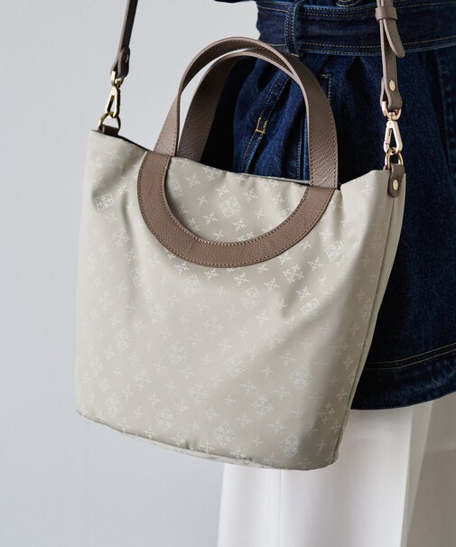 ナイロンジャガード2WAYミニトートバッグ