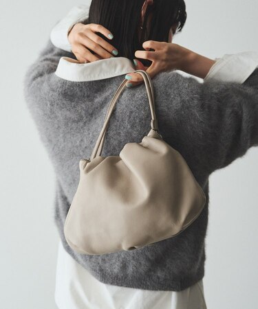 【名品】4wayレザー巾着ショルダーバッグ［chi企画］