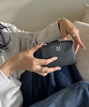 ミニモノグラムプレートハーフウォレット