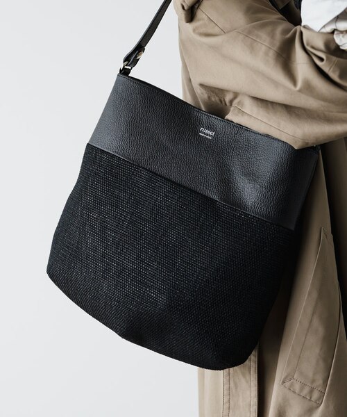 美品COTTOコトゥレザーコンビショルダーバッグラトータリテ セール】 【別注】the dilettante ファブリック×レザーコンビ