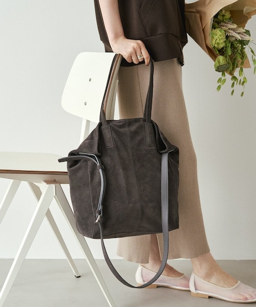 再値下げ】スエード2WAYトートバッグ｜ラシットの通販｜&mall（アンド