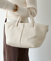 レザーダブルハンドルミニトートバッグ