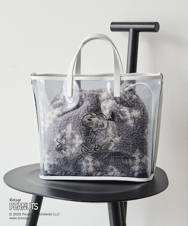 【PEANUTS×russetコラボ第三弾】クリアトート×巾着セットバッグ