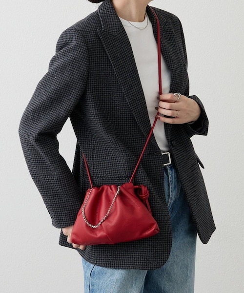 レザー巾着4WAYミニショルダーバッグ｜ラシットの通販｜&mall（アンド