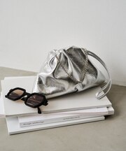 レザー巾着4WAYミニショルダーバッグ