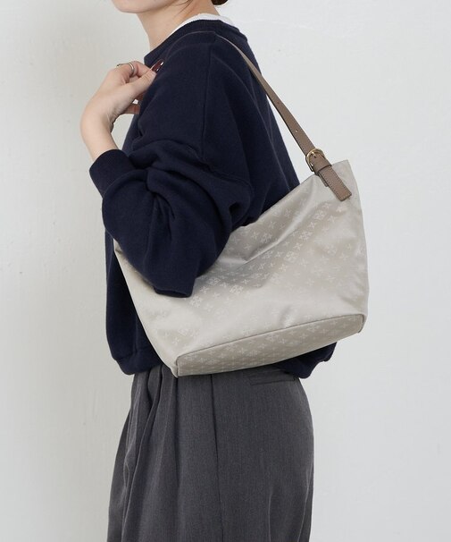 ナイロンジャガード2WAYワンハンドルトートバッグ