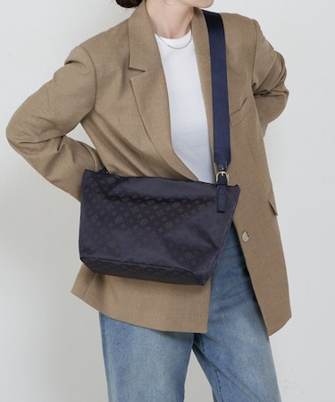 ナイロンジャガード2WAYワンハンドルトートバッグ