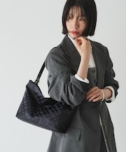 ナイロンジャガード2WAYワンハンドルトートバッグ