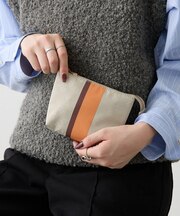 ラインプリントポーチ S