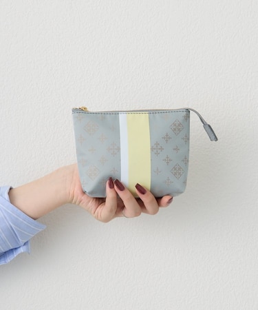 ラインプリントポーチ S