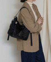 ナイロンジャガードメタルバックルショルダーバッグ M