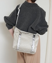 ナイロンジャガードメタルバックルショルダーバッグ M