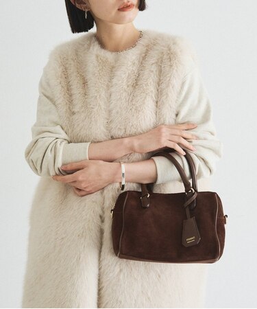 スエード2WAYミニボストンバッグ