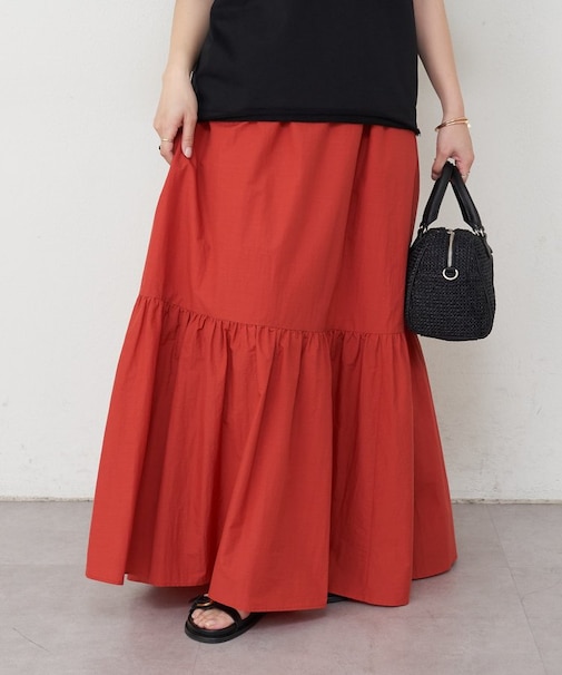 ティアードロングスカート