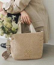 ナイロンラフィア2WAYトートバッグ