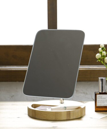 バンブートレイスタンドミラー