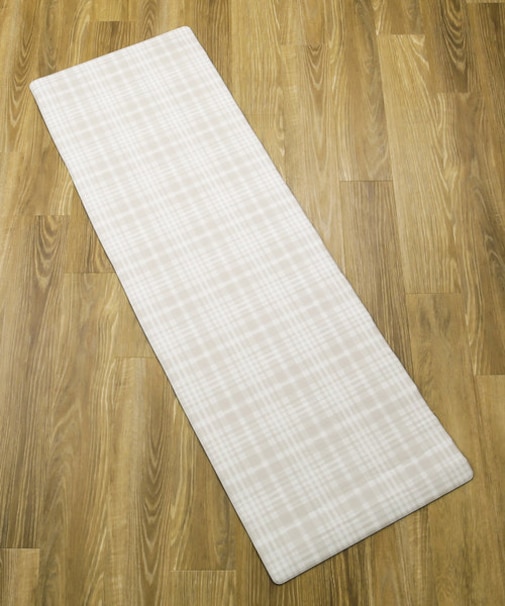 クッションキッチンマット180cm（チェック）