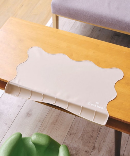 ポケット付きシリコンランチョンマット（モカ）