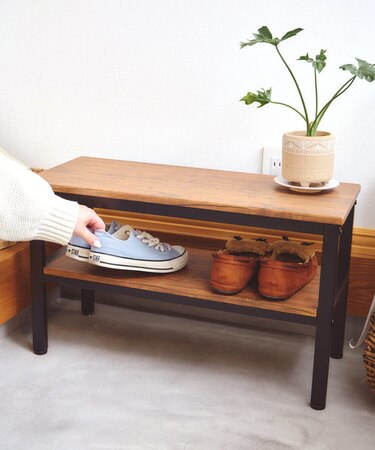 オールドアイアンシューズラック