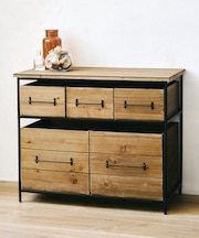 《WEB限定商品》アイアンウッド5ドロワーマルチラック