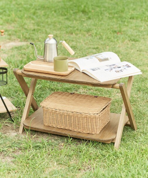 折りたたみマルチ2段ラック