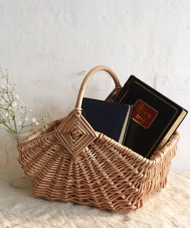 柳ハンドルバスケット