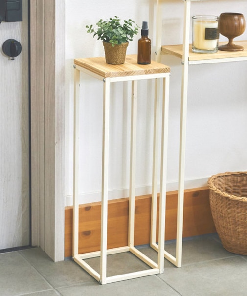 WEB限定アイアンウッドスクエアサイドテーブル：L