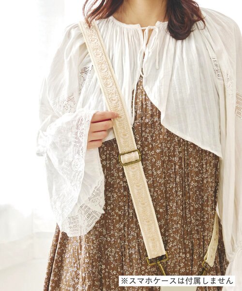 リボンショルダー刺繍レース リボンショルダー刺繍レースドレス/チュール袖/スパンコール