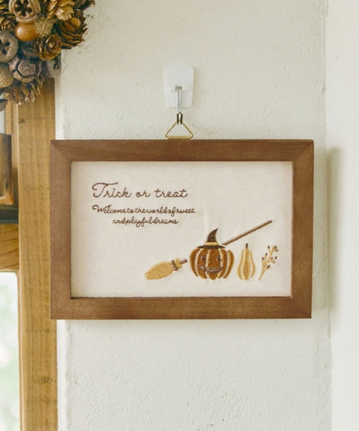 ハロウィン刺繍パネル／Halloween Market