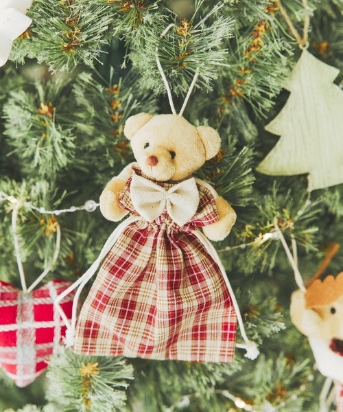 くま巾着オーナメント／Joyeux noel｜サリュの通販｜&mall（アンド
