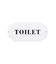 TOILETブリキプレート